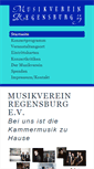 Mobile Screenshot of musikverein-regensburg.de